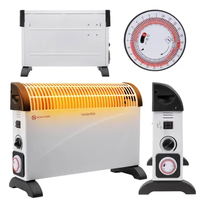 Produktbild von Konvektorheizung HL200 | Inkl. 3 Heizstufen - Timer - 750-2000 Watt - Heizlüfter elektrisch - Thermostat - Elektroheizung - Bis 25m² (Classic)