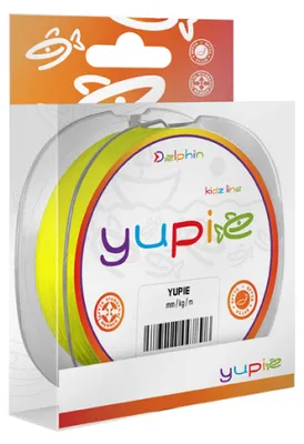 Produktbild von DELPHIN YUPIE, 300m, 0,25mm, 5.5kg / 12,13lbs, gelb, Monofile Angelschnur, 101003225