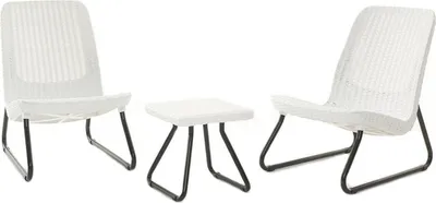 Immagine prodotto di Keter Set da giardino 3 pezzi Rio White 218155