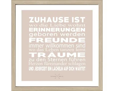 Produktbild von Gerahmtes Bild Freunde & Träume 53x53 cm