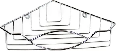 Obrázek produktu pro Polička koupelnová rohová chrom 31x20x6cm AWD0223