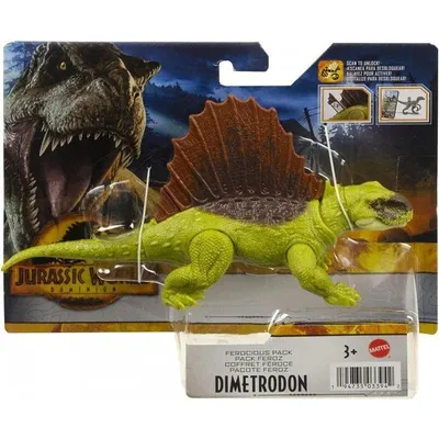 Zdjęcie produktu dla Mattel HDX18 Jurassic World Ferocious Pack Dino Dimetrodon
