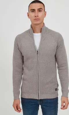 Produktbild von 11 Project PRSteffan Herren Strickjacke Cardigan Feinstrick mit Stehkragen
