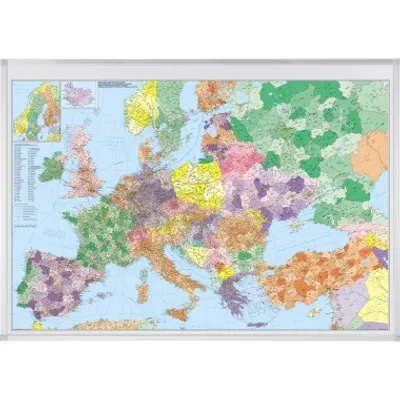 Immagine prodotto di Mappa europea FRANKEN, magnetica, (L)1.400 x (H)1.000 mm