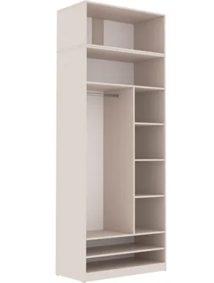 Produktbild von Marmex offener Kleiderschrank mit Kleiderstange TRES 02/2N Cashmere 90x246x51 cm