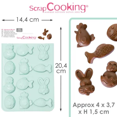 Productafbeelding van Chocolade paashaas vorm - Scrapcooking