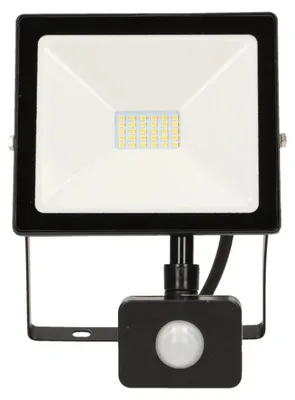 Produktbild von LED-Flutlicht mit Pir 20 W 1600 lm IP44 4000 K Alu + Glas