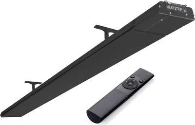 Produktbild von Heatstrip Design Dunkelstrahler: 2400 Watt - mit Fernbedienung Schwarz