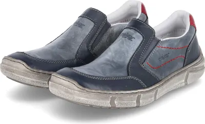 Produktbild von Rieker Herren Slipper Blau Glattleder Größe:40