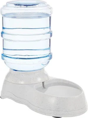 Produktbild von Automatische Katzen- und Hundevoeder - Automatische Wasserbehälter für Katzen und Hunde - Wasserbehälter mit Großem Fassungsvermögen - Weiß