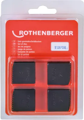 Image de ROTHENBERGER 4x SC Mâchoires de coupe BSPT R 2" - 070870X