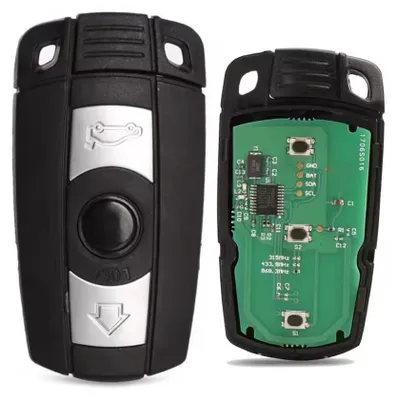 Immagine prodotto di Chiave auto completa programmabile Techstar, compatibile con BMW Serie 1/3/5/7/X5/X6 CAS3, 433 MHz, 3 pulsanti, chip PCF7953