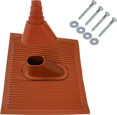 Produktbild von PremiumX SAT Dachsparrenhalter Montage Set Antennenziegel Manschette rot