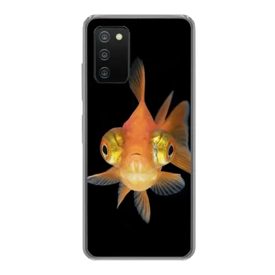 Produktbild von MuchoWow® Handyhülle Schutzhülle Hülle für Samsung Galaxy A03s Goldfisch - Meerestiere - Augen Silikon Softcase Handy Hülle - Schutz