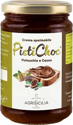 Obrázek produktu pro Agrisicilia PistiChoc Pistacchio Cacao 360 g italský pistáciovo-kakaový krém