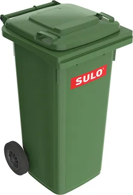 Produktbild von Müllgroßbehälter 120l HDPE grün fahrbar,n.EN 840 SULO