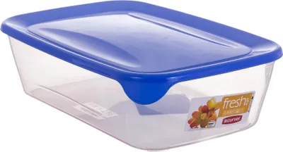 Produktbild von Curver-Behälter de Lebensmittel elGefrierschrank Rechteckig de Kunststoff mit blauem Deckel (2 l) EF503743