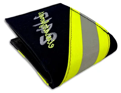 Produktbild von Feuerwehr Geldbörse/Navy HuPf/Portemonnaie Geldtasche Portjuchhe Brieftasche Geldbeutel / 125 x 95 x 20 mm/Original e Feuerwehrkleidung (Einsatzbereit 24/7, Navy Blau)