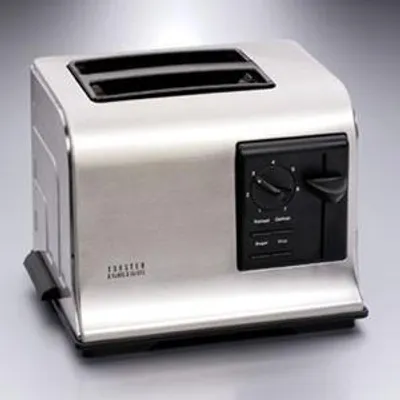 Produktbild von Gastroback Design Pro 2S, 2 Scheibe(n), Schwarz, Edelstahl, Edelstahl, Tasten, Drehregler, 950 W, 220-240 V