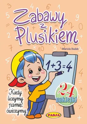 Immagine prodotto di Kolorowanka Zabawy z Plusikiem dla dzieci z naklejkami