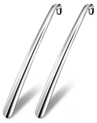 Productafbeelding van Schoenspanners, lang, 42 cm, roestvrij staal, 2 stuks, met ophangoog