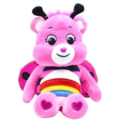 Obrázok produktu pre Care Bears plyšový medvedík 22cm - Lady Bug Cheer Bear plyšová hračka