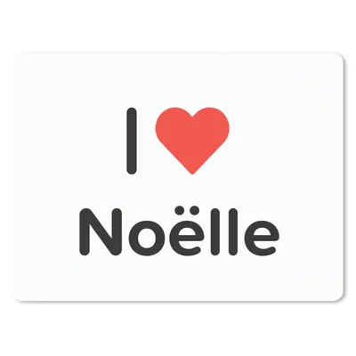 Produktbild von MuchoWow® Mauspad Mousepad Ich liebe - Noëlle - Mädchen 23x19 cm - Mousepads - Maus Mat - Pad - Mausunterlage - Schreibtischunterlage - Mauspad