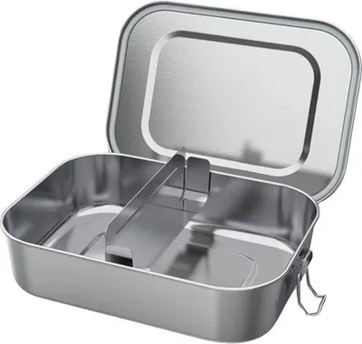 Produktbild von Famanu Lunchbox aus Edelstahl - Mit Trennwand - 800ml