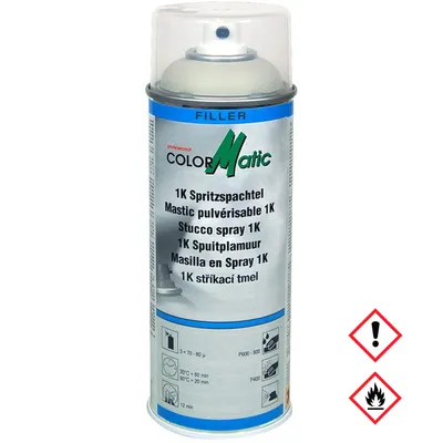 Zdjęcie produktu dla Wypełniacz w sprayu Colormatic 1K beżowy o ekstremalnie wysokiej sile napełniania 400ml
