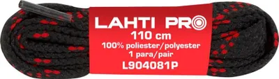 Produktbild von Flache Schnürsenkel, Schwarz-Rot, L904071P, 10 Paar, 110Cm, Lahti