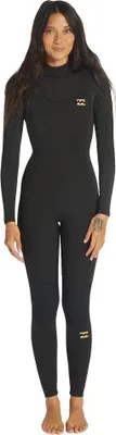 Produktbild von Billabong Synergy 3/2 Mm Neopren-anzug Mit Langen Ärmeln Und Reißverschluss Am Rücken Für Damen Schwarz 10 Frau Schwarz 10