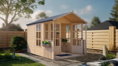 Produktbild von Bertilo Gartenhaus Arley - 19 mm