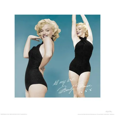 Produktbild von Kunstdruck Marilyn Monroe All My Love 40x40cm