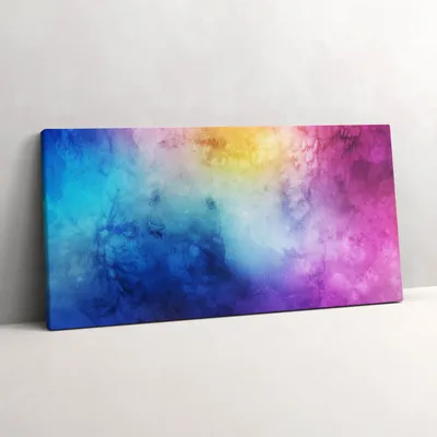 Produktbild von Bunte Flecken – Leinwandbild Wandbild – 120x60 cm – Leinwandbilder – Wandbilder – Schlafzimmer – Flur