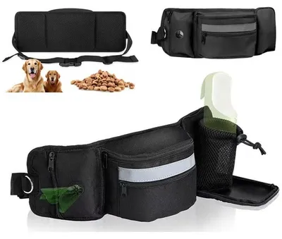 Immagine prodotto di Sacchetto di dolcetti per cani con dispenser per sacchetti igienici e cintura regolabile