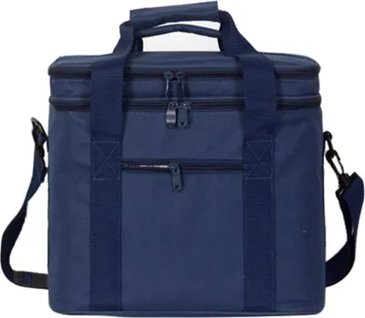 Produktbild von 17L Kühltasche Picknicktasche mit 2 Fächern, Verstellbarer Schultergurt,isolierte Lunchtasche Thermotasche für Lebensmitteltransport Büro Arbeit Outdoor Camping Reisen, 33x 20x 27CM