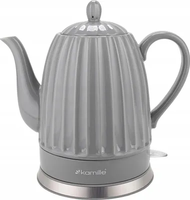 Immagine prodotto di BOLLITORE ELETTRICO SENZA FILI IN Vetroceramica KAMILLE 1200 W 1,5 L grigio