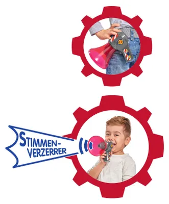 Produktbild von Megaphon Feuerwehrmann Sam 16cm Rot mit Stimmenverzerrer - Simba 109258699