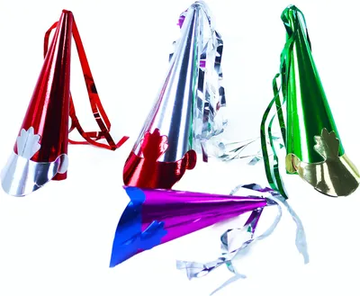 Produktbild von Mini-Abschlussballmütze aus Papier 4 Stück in einer Tüte