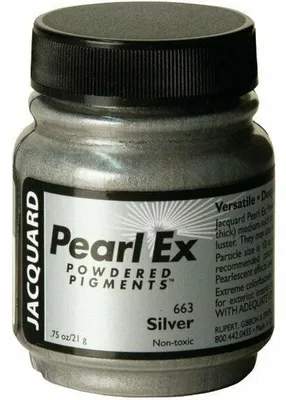 Produktbild von Jacquard Pearl Ex Pigment silber 21 g - kreatives Pulver für Bastelprojekte