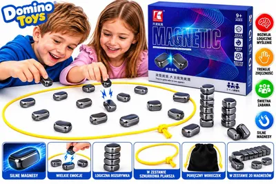 Produktbild von Magnetisches Geschicklichkeitsspiel – 20 Magnete, 2–4 Spieler