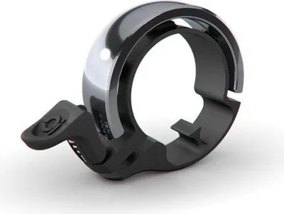 Image de Knog Oi Classic Large Fahrradklingel, 23.8 - 31.8mm, black/silver polished