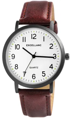 Produktbild von Excellanc Herrenuhr mit Armband aus Kunstleder