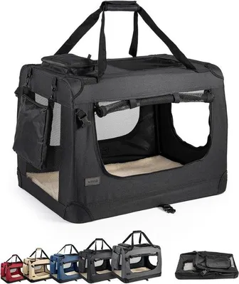 Produktbild von Hundetransportbox Hundebeutel schwarz