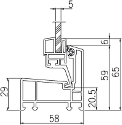 Produktbild von AKF Heizraumfenster mit 5 mm Dickglas und Dauerbelüftung, Breite: 500 x Höhe: 400 weiß