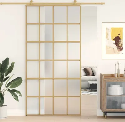 Produktbild von Drzwi przesuwne Golden 102,5x205 cm Matowe szkło ESG i aluminium