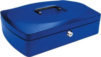 Produktbild von Famanu Geldkoffer Blau 325 x 235 x 85 mm - Kompakte Sicherheit