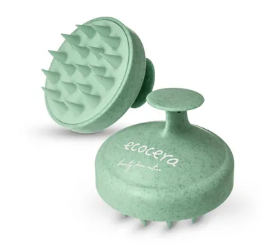 Produktbild von Ecocera Medi Kopfhautbürste Grün