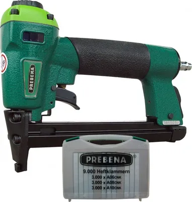 Produktbild von PREBENA Druckluftnagler 1XR A16 Kombi - Set incl. Heftklammern Typ A