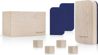 Produktbild von magnetoplan Whiteboard Zubehör-Set Wood Series birke